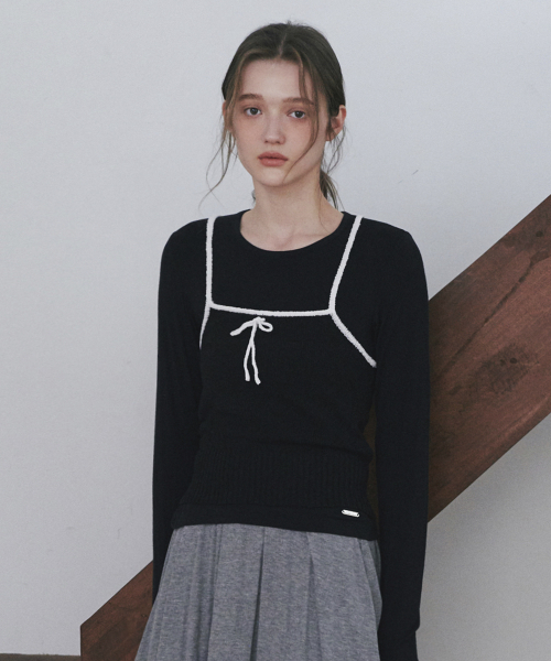 BELLOL（ベロエル）の「エッセンシャルスリムフィットロングスリーブブラック（Tシャツ/カットソー・レディース・その他・FREE）」の2枚目の写真