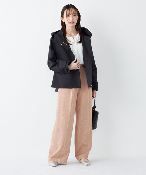 SHIPS シップスノーカラーコートショート丈コート 羊毛アンゴラ混入ポケット 大口販売 SHIPS シップスノーカラーコートショート丈コート 羊毛