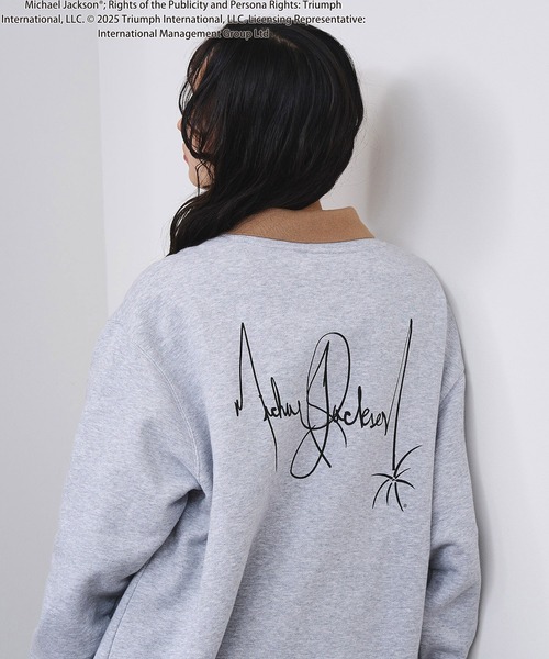 ROSE BUD（ローズバッド）の「(Michael Jackson)DANGEROUS SWEATSHIRT（Tシャツ/カットソー・レディース・グレー/チャコール・ONE SIZE）」の16枚目の写真
