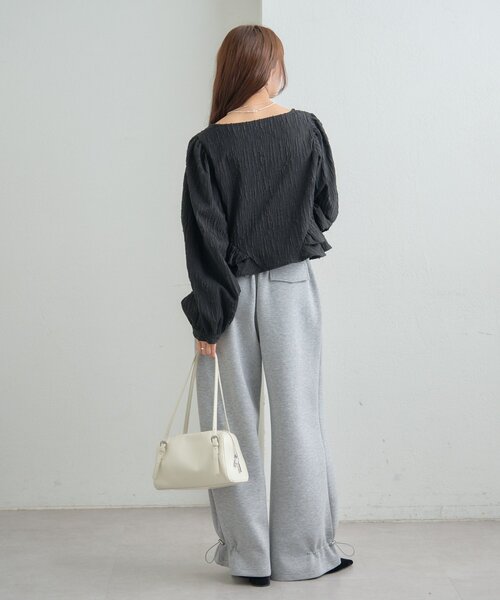 mystic（ミスティック）の「ジャガード裾フリルブラウス（シャツ/ブラウス・レディース・イエロー/ブラック/オフホワイト・FREE）」の22枚目の写真