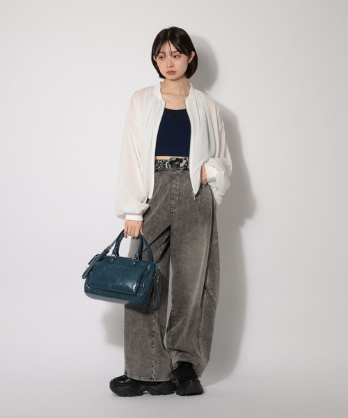 PAGEBOY（ページボーイ）の「サイドベルトニットビスチェ（その他トップス・レディース・ネイビー/ブラック/オフホワイト・FREE）」の10枚目の写真