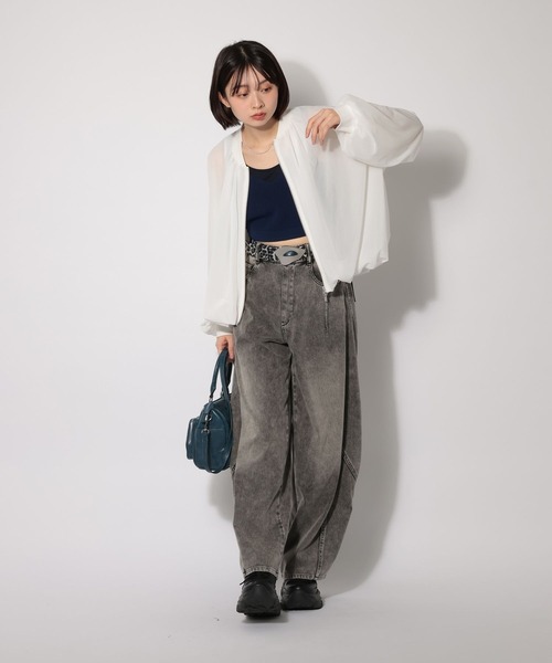 PAGEBOY（ページボーイ）の「サイドベルトニットビスチェ（その他トップス・レディース・ネイビー/ブラック/オフホワイト・FREE）」の11枚目の写真