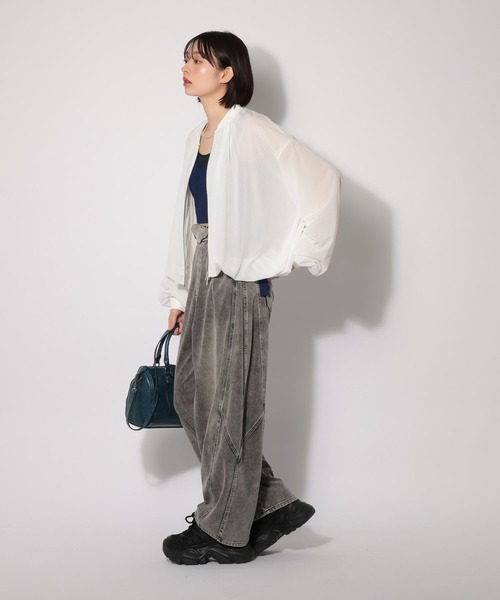 PAGEBOY（ページボーイ）の「サイドベルトニットビスチェ（その他トップス・レディース・ネイビー/ブラック/オフホワイト・FREE）」の12枚目の写真