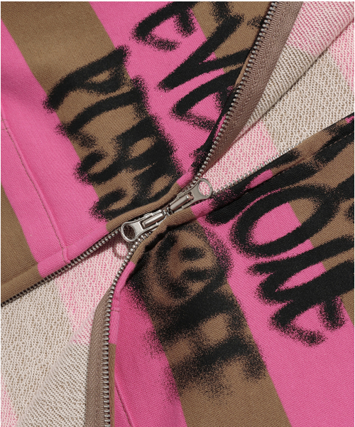 ISTKUNST（イストクンスト）の「PISS OFF ST HOOD ZIP UP_PINK(IK2EFMM483A)（パーカー・レディース・ピンク・S/M/L）」の5枚目の写真