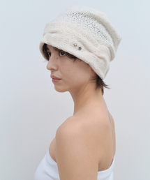 MILLO WOMEN（ミロウーマン）の「ポインテルシンボルビーニー [エクリュ]（ニットキャップ/ビーニー）」