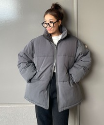 CHERI since1985（シェリ）の「裾ドロストダブルジップストライプパディングジャケット（ダウンジャケット/コート）」