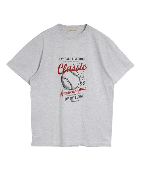 September SEOUL(セプテンバーソウル)の「アメリカンスポーツイラストグラフィックTシャツ(Tシャツ/カットソー・レディース・ホワイト/アッシュ・FREE)」の6枚目の写真