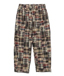 BEAMS PLUS | 2 Pleats Trousers Patchwork Madras(その他パンツ)