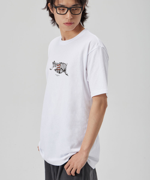 MAKEITTO（メイキット）の「[FISH LETTERING] CREW NECK TEE_WHITE（Tシャツ/カットソー・メンズ・その他・M/L/XL/XXL）」の3枚目の写真