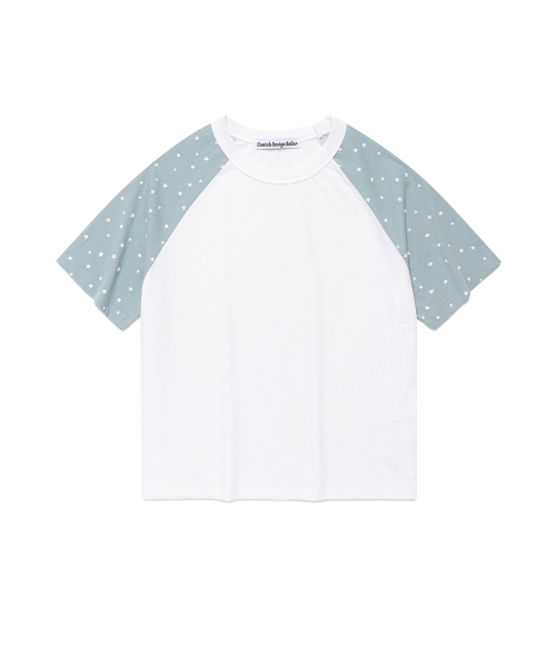 Cavish(カビシ)の「CAVISH x LELBO BROWN W STAR RAGLAN SS TEE WHITE(CV2FMFT545C)(Tシャツ/カットソー・レディース・ホワイト・FREE)」の2枚目の写真