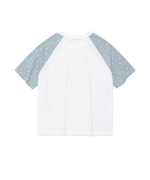 Cavish(カビシ)の「CAVISH x LELBO BROWN W STAR RAGLAN SS TEE WHITE(CV2FMFT545C)(Tシャツ/カットソー・レディース・ホワイト・FREE)」の3枚目の写真