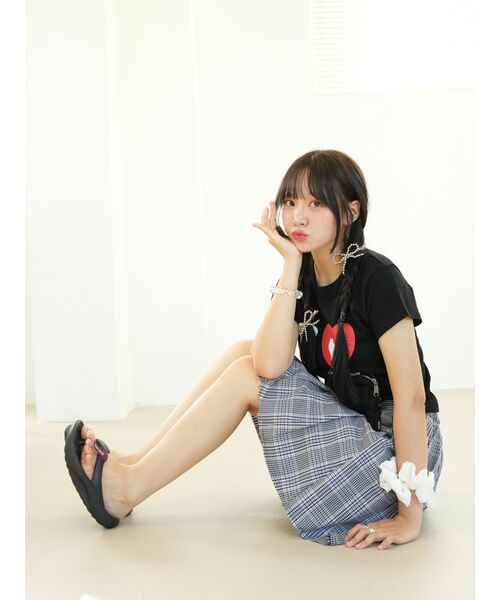 ITZAVIBE（イッザバイブ）の「I LOVE CAT CROP T SHIRT（Tシャツ/カットソー・レディース・その他・ONE SIZE）」の9枚目の写真