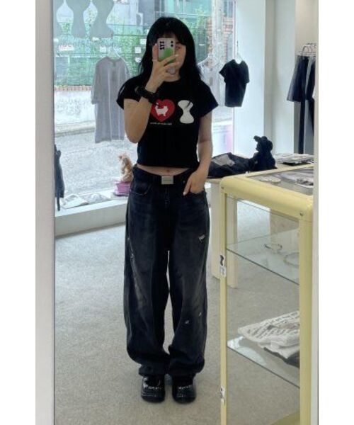 ITZAVIBE（イッザバイブ）の「I LOVE CAT CROP T SHIRT（Tシャツ/カットソー・レディース・その他・ONE SIZE）」の10枚目の写真