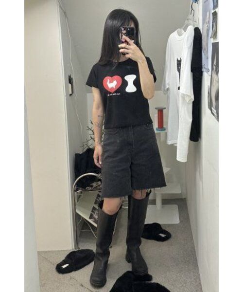 ITZAVIBE（イッザバイブ）の「I LOVE CAT CROP T SHIRT（Tシャツ/カットソー・レディース・その他・ONE SIZE）」の11枚目の写真