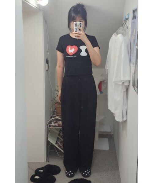 ITZAVIBE（イッザバイブ）の「I LOVE CAT CROP T SHIRT（Tシャツ/カットソー・レディース・その他・ONE SIZE）」の12枚目の写真
