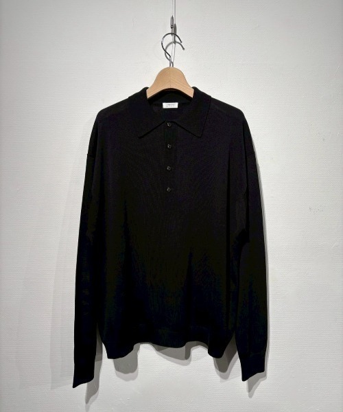 crepuscule(クレプスキュール)の「crepuscule L/S Polo (2601-013)(ポロシャツ・メンズ・ブラック/ブルー系その他・0/1/2)」の13枚目の写真