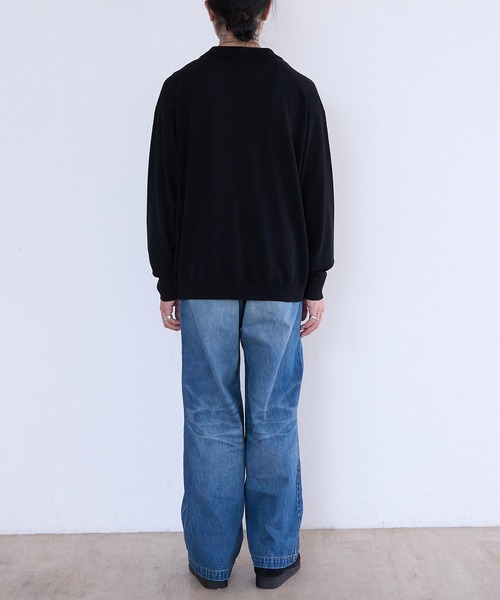 crepuscule(クレプスキュール)の「crepuscule L/S Polo (2601-013)(ポロシャツ・メンズ・ブラック/ブルー系その他・0/1/2)」の10枚目の写真