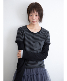 ATTUNE ST LAYERD L/S TEE_BLACK(IK2FFFT552A)
