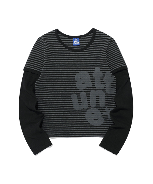 ISTKUNST(イストクンスト)の「ATTUNE ST LAYERD L/S TEE_BLACK(IK2FFFT552A)(Tシャツ/カットソー・レディース・ブラック・FREE)」の2枚目の写真
