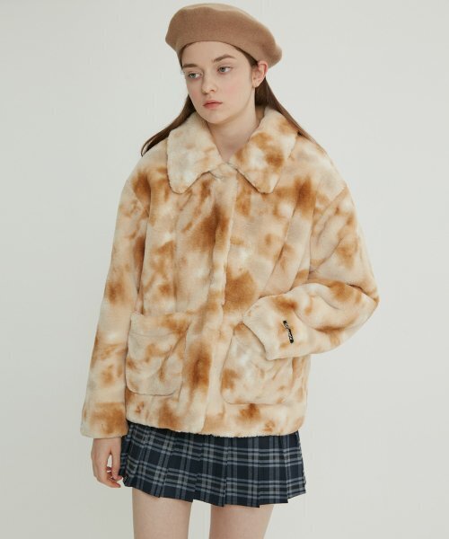 JK-21708) FUR JACKET BEIGE（ムートンコート）｜ROLAROLA（ロラロラ