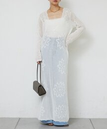 GALLARDAGALANTE | 【手洗い可】メッシュニットドレス(ワンピース)