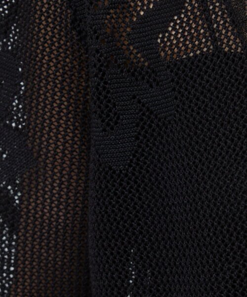 GALLARDAGALANTE(ガリャルダガランテ)の「【手洗い可】メッシュニットドレス(ワンピース・レディース・ブラック/ホワイト・FREE)」の19枚目の写真