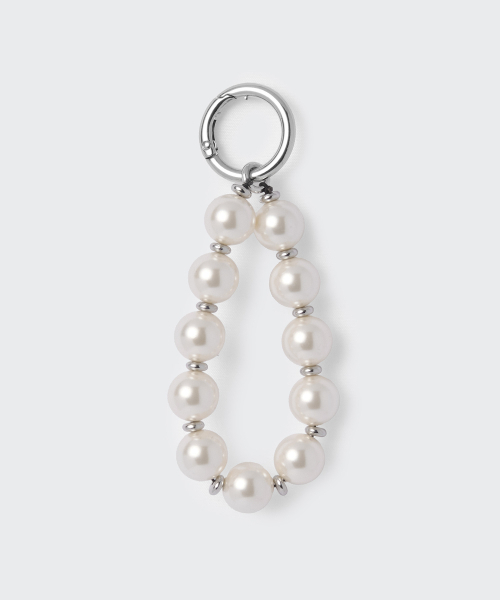 セール】ウィメンズボールドパールチェーンチャーム[パール]（キー