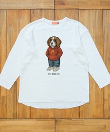 mlt5558- UF DOG WAFFLE LONG SLEEVE T-shirt ロンT(ビーグル)-着丈前後差有(SDUF-2604BGL-M)