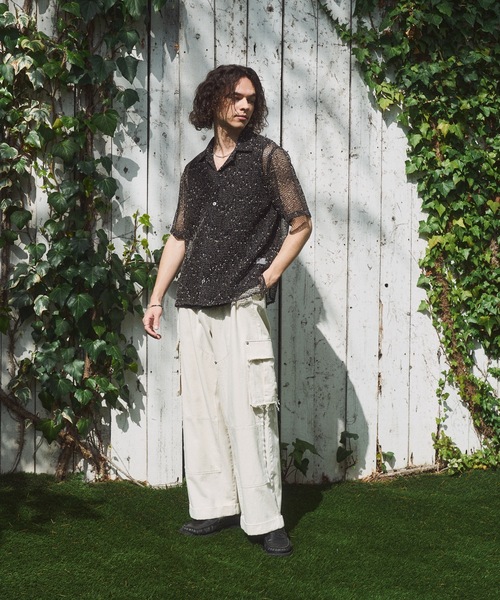 CASPER JOHN(キャスパージョン)の「Nep KARAMI shirts/ネップカラミシャツ(シャツ/ブラウス・メンズ・ブラック/ホワイト/ネイビー・MEDIUM/X-SMALL/LARGE/SMALL)」の8枚目の写真