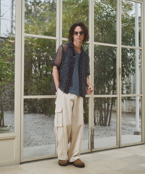 CASPER JOHN(キャスパージョン)の「Nep KARAMI shirts/ネップカラミシャツ(シャツ/ブラウス・メンズ・ブラック/ホワイト/ネイビー・MEDIUM/X-SMALL/LARGE/SMALL)」の13枚目の写真