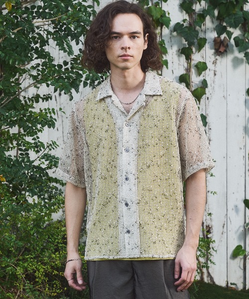 CASPER JOHN(キャスパージョン)の「Nep KARAMI shirts/ネップカラミシャツ(シャツ/ブラウス・メンズ・ブラック/ホワイト/ネイビー・MEDIUM/X-SMALL/LARGE/SMALL)」の4枚目の写真