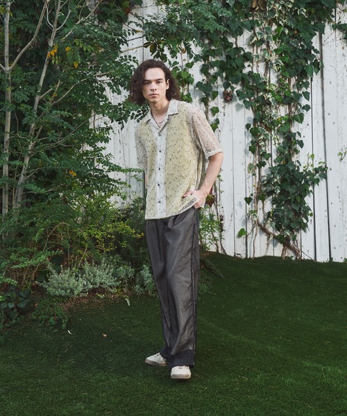 CASPER JOHN(キャスパージョン)の「Nep KARAMI shirts/ネップカラミシャツ(シャツ/ブラウス・メンズ・ブラック/ホワイト/ネイビー・MEDIUM/X-SMALL/LARGE/SMALL)」の6枚目の写真