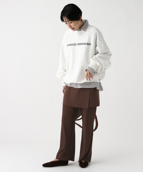 Elura（エルーラ）の「サラサラタッチ2WAYスカート/643260（スカート・レディース・ブラック/ホワイト/ブラウン・FREE）」の6枚目の写真