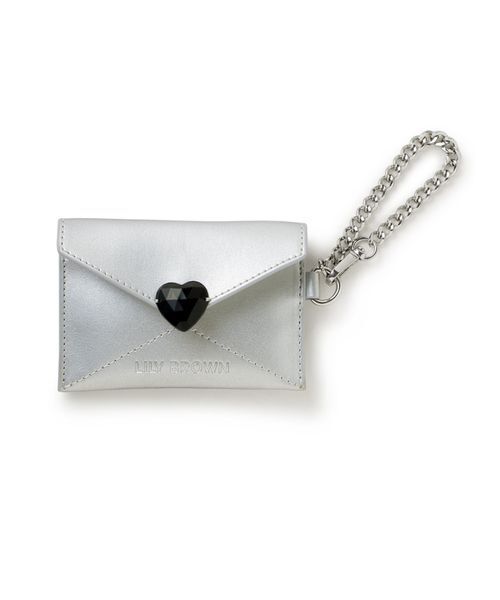 LILY BROWN（リリーブラウン）の「ラブレターカードケース（カードケース・レディース・ホワイト/シルバー/ピンク・F）」の3枚目の写真