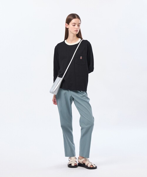 MACKINTOSH PHILOSOPHY(マッキントッシュ フィロソフィー)の「バッキンガムベア リンガーロンT(Tシャツ/カットソー・レディース・ブルー/ブラック/ベージュ・38)」の4枚目の写真