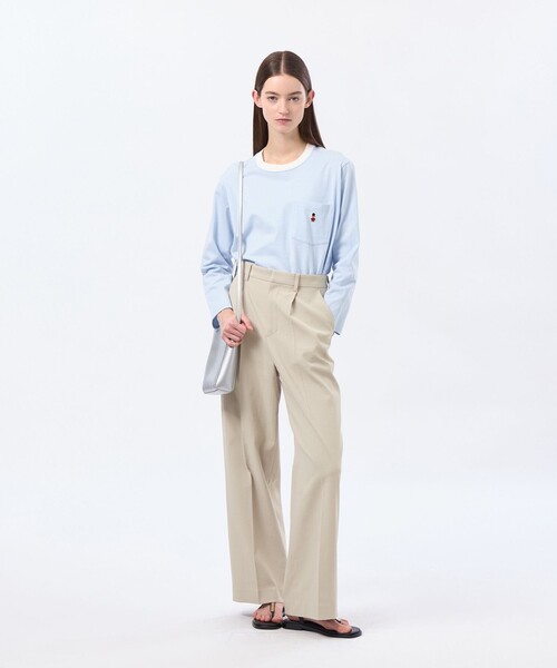 MACKINTOSH PHILOSOPHY(マッキントッシュ フィロソフィー)の「バッキンガムベア リンガーロンT(Tシャツ/カットソー・レディース・ブルー/ブラック/ベージュ・38)」の5枚目の写真