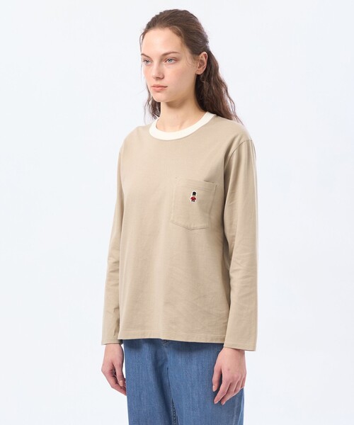 MACKINTOSH PHILOSOPHY(マッキントッシュ フィロソフィー)の「バッキンガムベア リンガーロンT(Tシャツ/カットソー・レディース・ブルー/ブラック/ベージュ・38)」の8枚目の写真