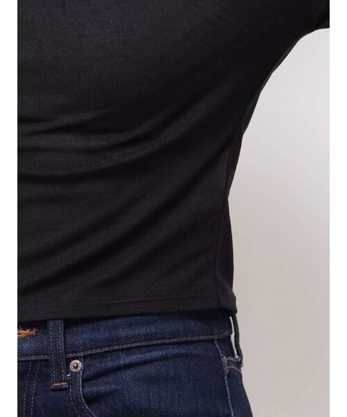 MURUA（ムルーア）の「ドレープワンショルトップス（Tシャツ/カットソー・レディース・ホワイト/ブラック/モカ・FREE）」の11枚目の写真