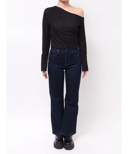 MURUA（ムルーア）の「ドレープワンショルトップス（Tシャツ/カットソー・レディース・ホワイト/ブラック/モカ・FREE）」の13枚目の写真