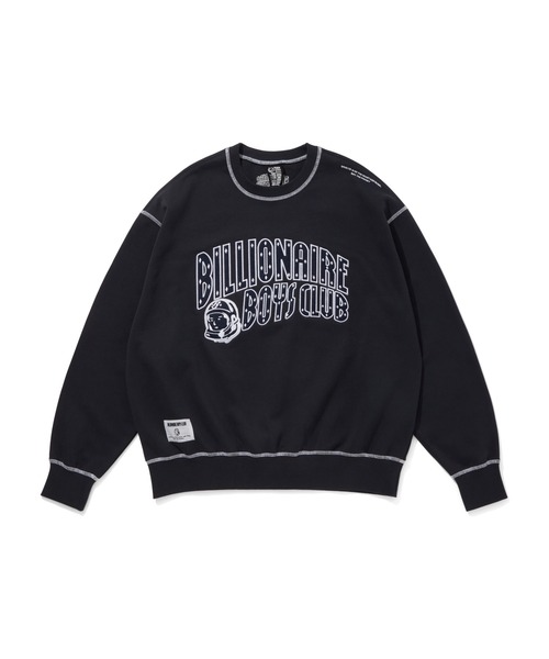 BILLIONAIRE BOYS CLUB(ビリオネア・ボーイズ・クラブ)の「FELT LOGO SWEATSHIRT ARCH LOGO(スウェット・メンズ・ネイビー/グレー/ブラック・X-LARGE/LARGE/MEDIUM)」の3枚目の写真