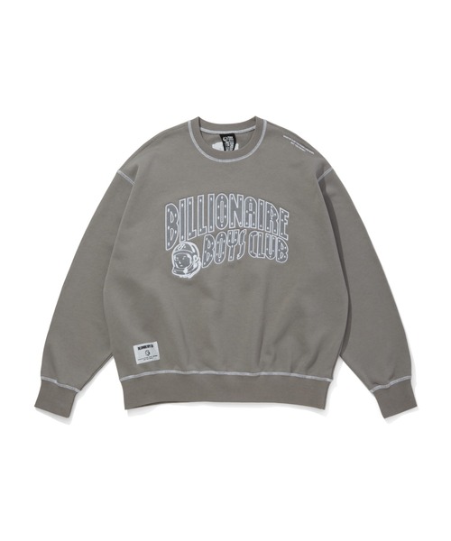 BILLIONAIRE BOYS CLUB(ビリオネア・ボーイズ・クラブ)の「FELT LOGO SWEATSHIRT ARCH LOGO(スウェット・メンズ・ネイビー/グレー/ブラック・X-LARGE/LARGE/MEDIUM)」の2枚目の写真