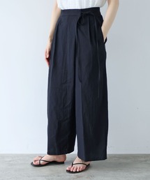 yuni（ユニ　）の「高密度Cotton/Linen high waist wrap  パンツ（その他パンツ）」