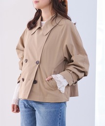 VIS | ショートトレンチコート/UVケア・撥水・花粉ガード(トレンチコート)