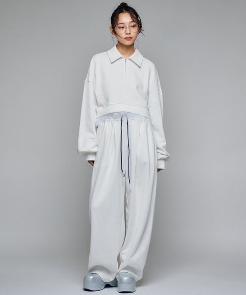 Narcissus（ナルシス）の「【MIDVEIN】ファージップスウェット（スウェット・レディース・ホワイト・FREE）」の2枚目の写真