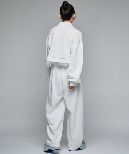 Narcissus（ナルシス）の「【MIDVEIN】ファージップスウェット（スウェット・レディース・ホワイト・FREE）」の3枚目の写真