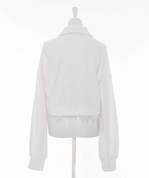 Narcissus（ナルシス）の「【MIDVEIN】ファージップスウェット（スウェット・レディース・ホワイト・FREE）」の6枚目の写真