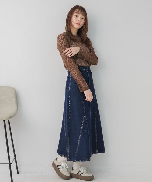RETRO GIRL(レトロガール)の「起毛レースインナー(Tシャツ/カットソー・レディース・ブラウン/ブラック/ナチュラル・FREE)」の17枚目の写真