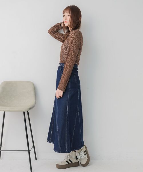 RETRO GIRL(レトロガール)の「起毛レースインナー(Tシャツ/カットソー・レディース・ブラウン/ブラック/ナチュラル・FREE)」の19枚目の写真