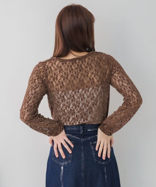 RETRO GIRL(レトロガール)の「起毛レースインナー(Tシャツ/カットソー・レディース・ブラウン/ブラック/ナチュラル・FREE)」の22枚目の写真