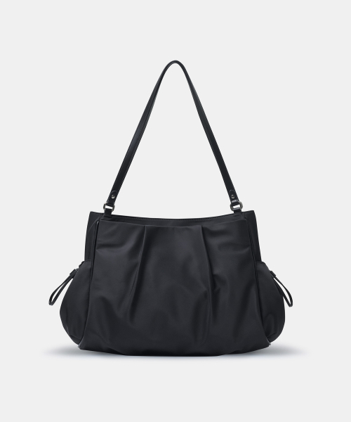 MUSINSA STANDARD WOMAN（ムシンサスタンダードウーマン）の「ウィメンズナイロンボリュームショルダーバッグ[ブラック]（ショルダーバッグ・レディース・その他・FREE）」の2枚目の写真